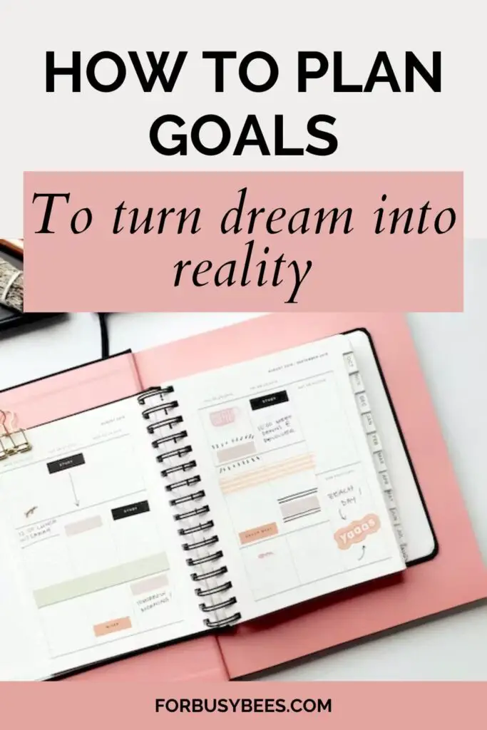 how to plan goals