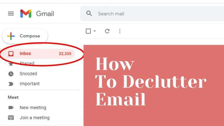 How to declutter email quickly
