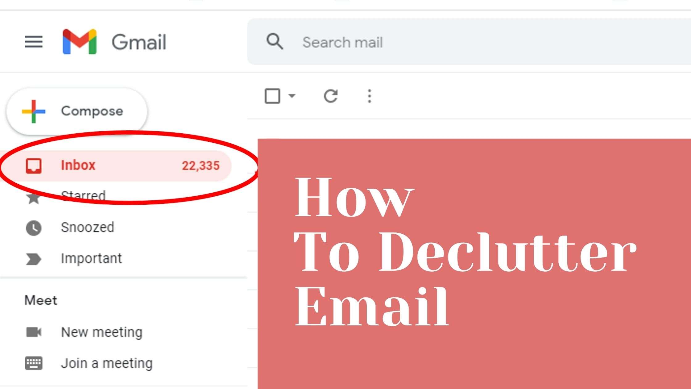 how to declutter emails