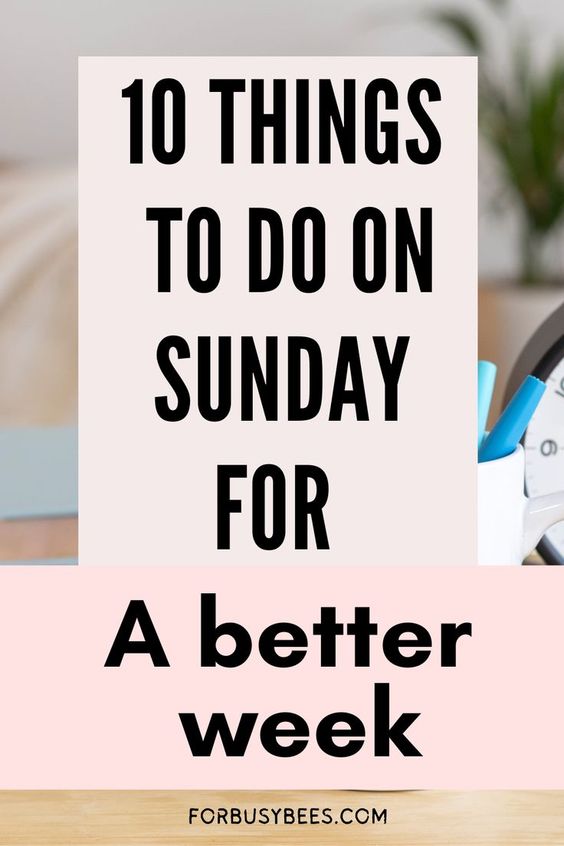 10 things to do on Sunday