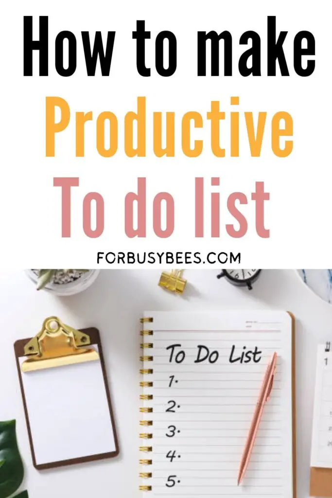 How to make productive To-Do list