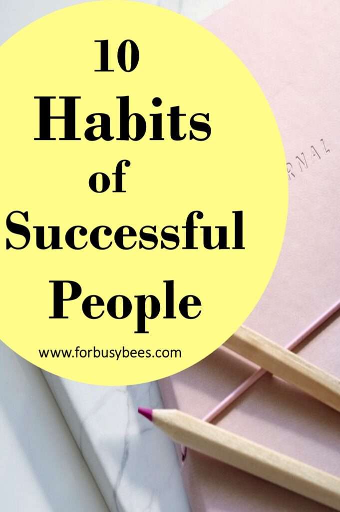 habits of sucessful people
