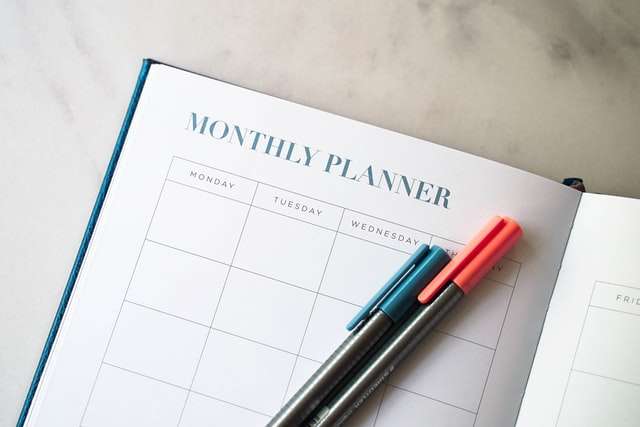 monthly plannig habit