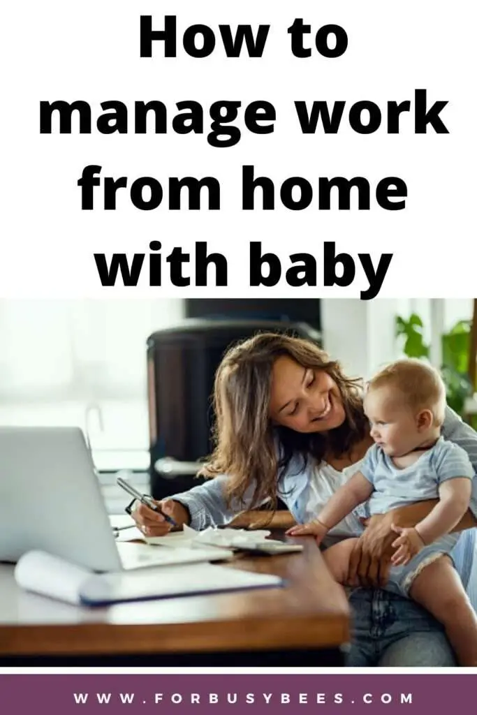 how to work from home with baby