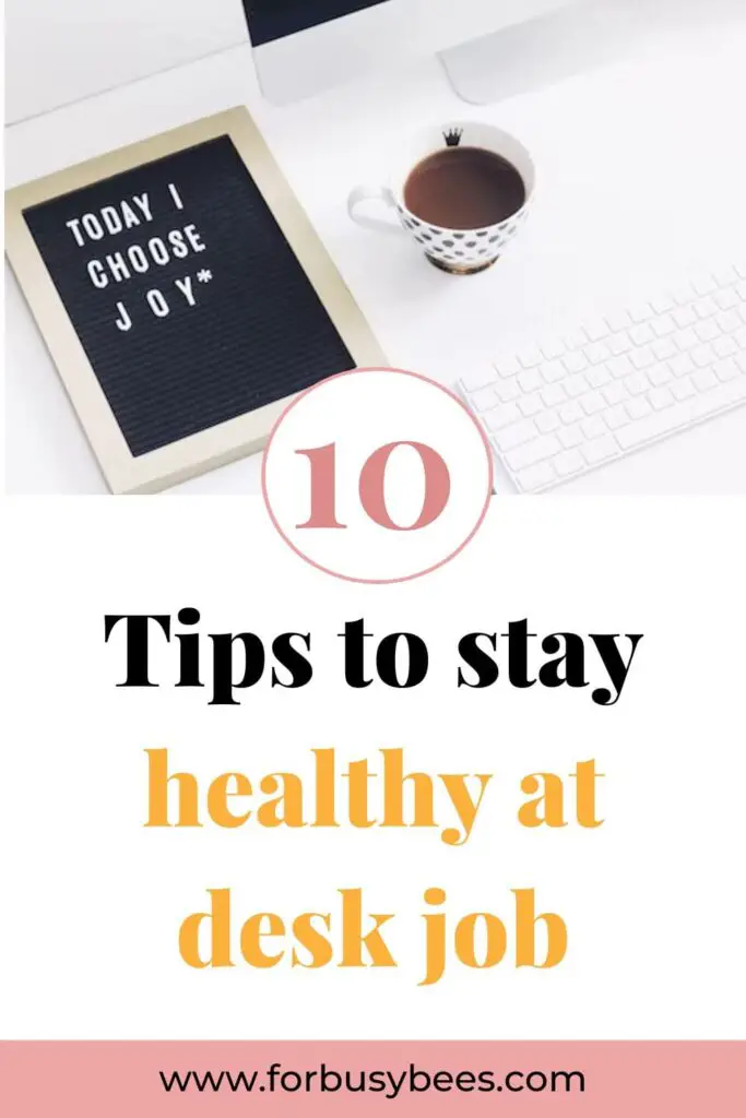 Wellness, selfcare tips for desk job