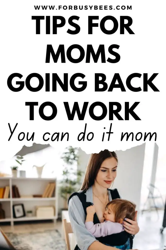 12 for moms going back to work