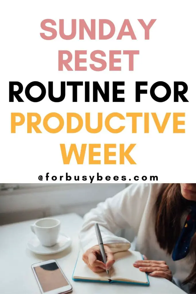 sunday reset routine for productive week
