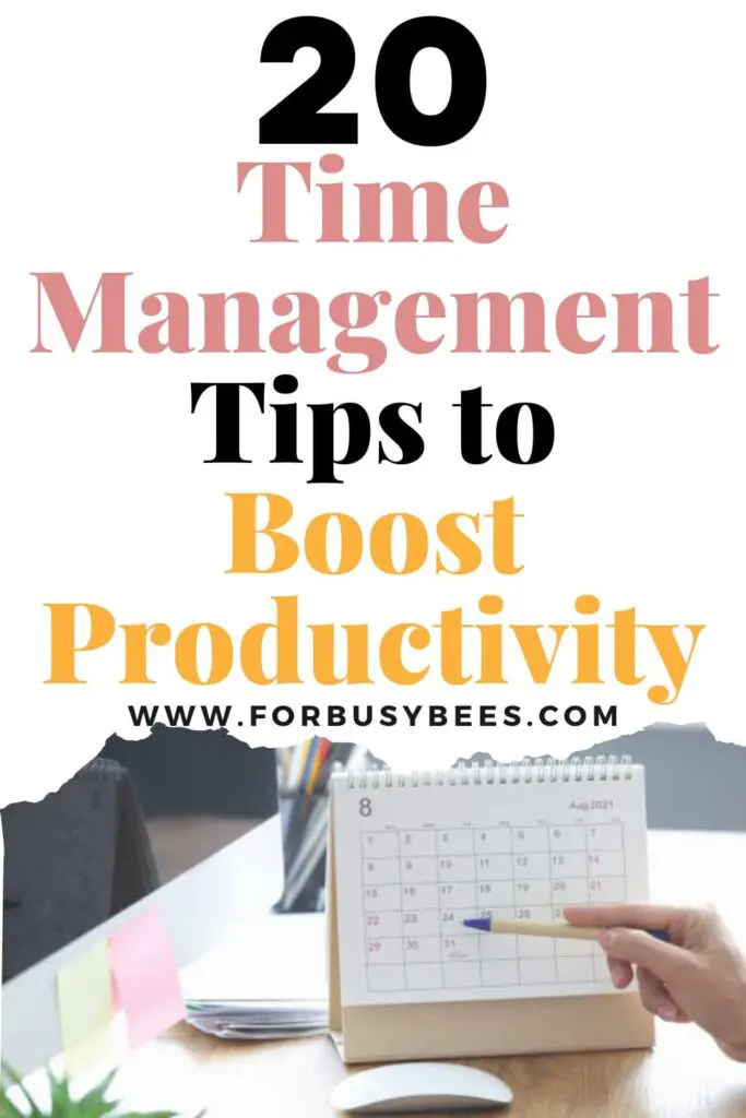 Time management tips at work