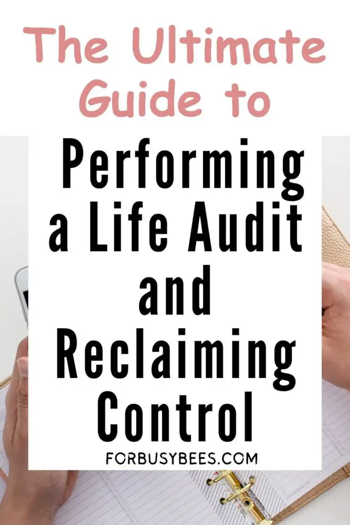 Life audit guide