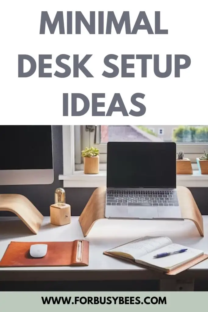 minimal desk setup