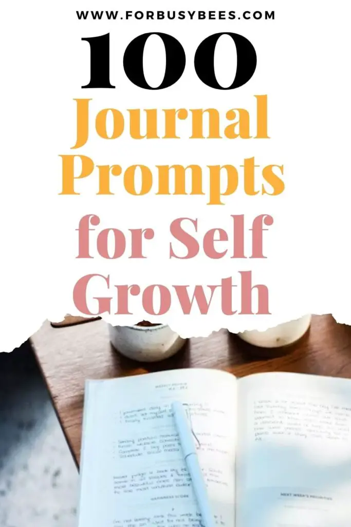 100 Journal Prompts for Self Growth