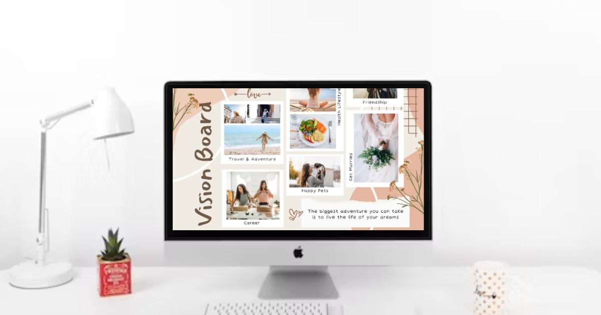 How to make a vision board Online for free