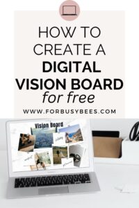 How to make a vision board Online for free - For Busy Bee's