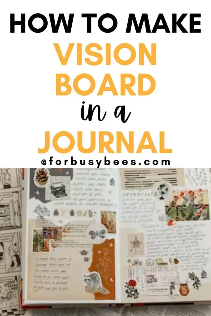 how to make a vision board in journal