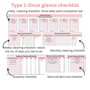 Realistic daily and weekly cleaning schedule - For Busy Bee's