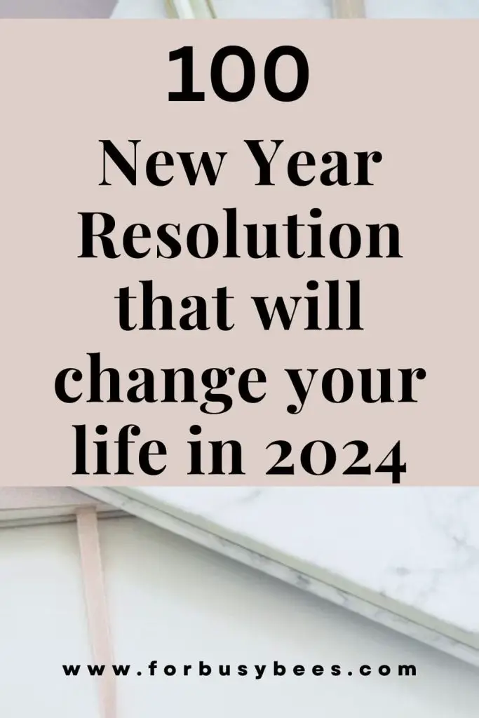 100 new year resolution ideas