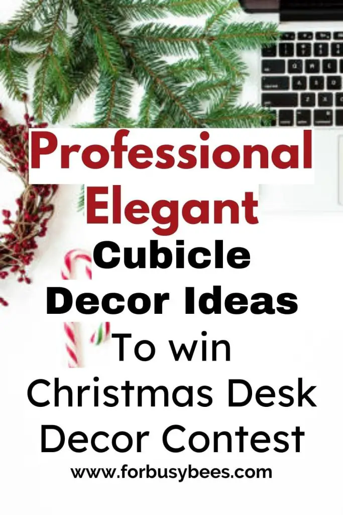 Christmas Cubicle desk decor contest professional and delegant