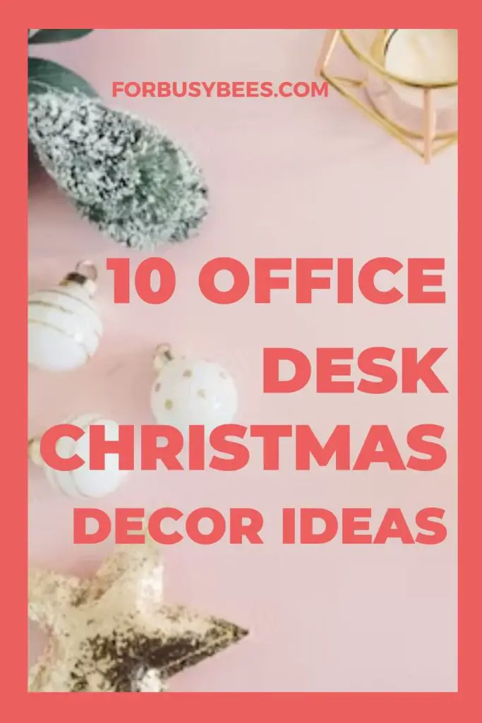Office Christmas Desk Decor