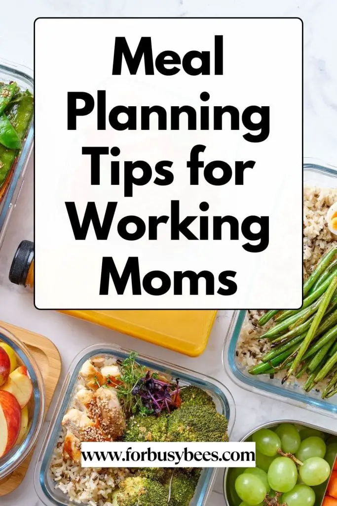 Meal Planning for Working Moms