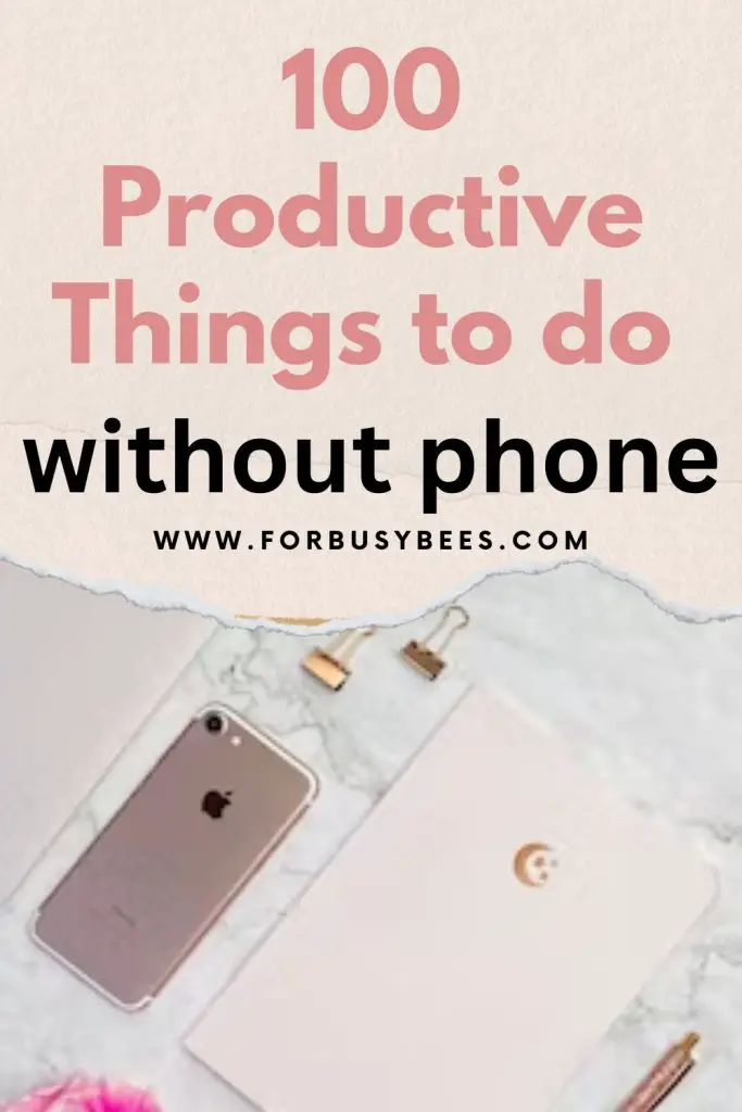 Productive things to do at home without phone in free time