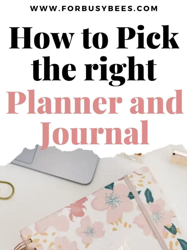 How to choose a planner that you will actually use