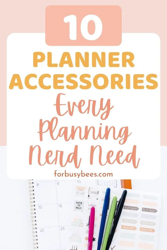 Planner accessories