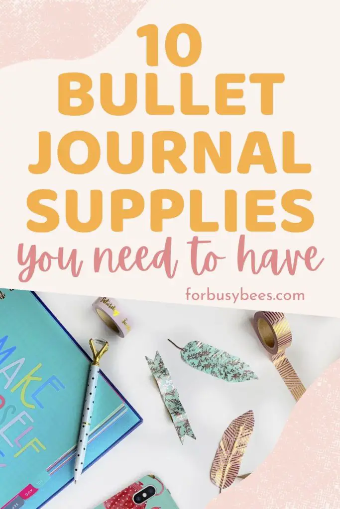 bullet journal supplies