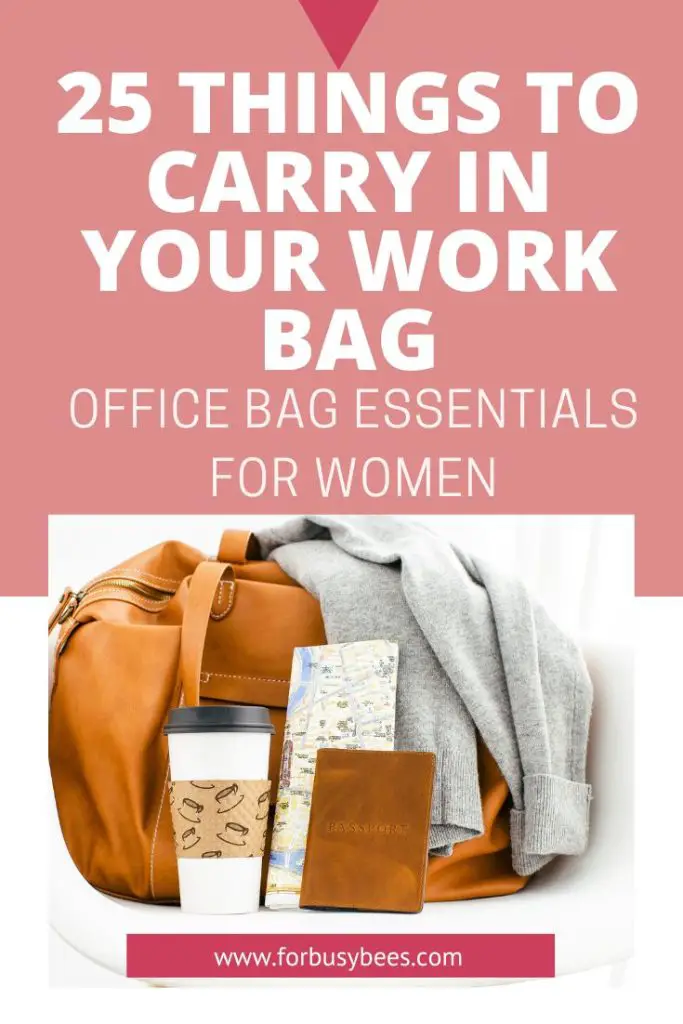things to carry in your work bag