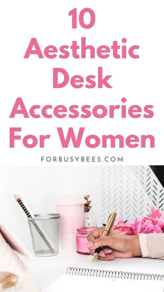 Aesthetic desk accessories for women