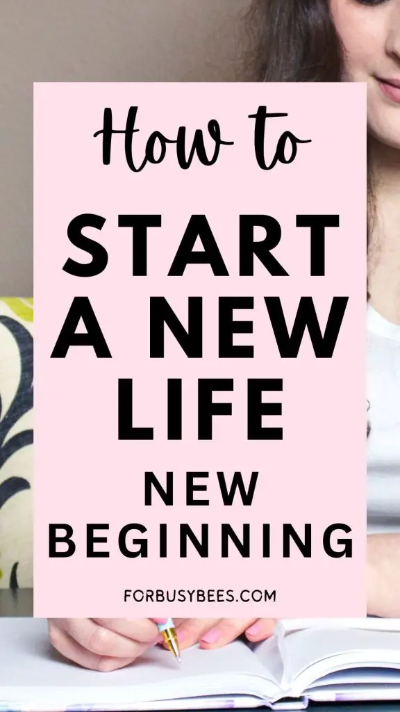 how to start new life