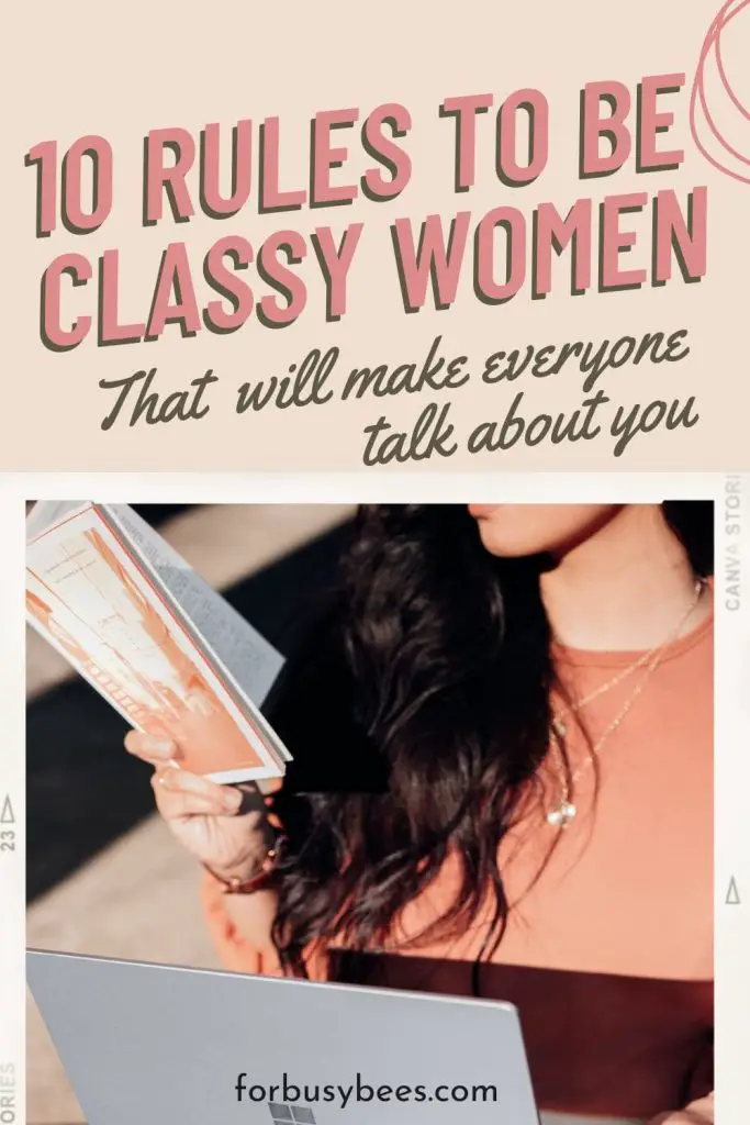 rules to be classy women