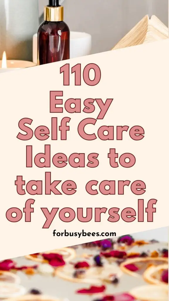 easy self care ideas
