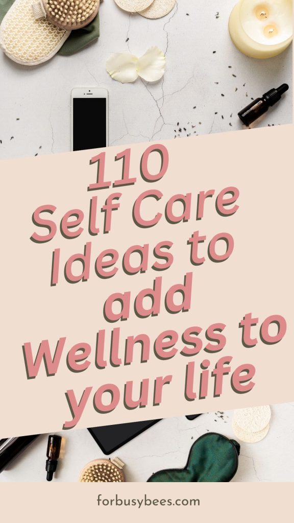 self care ideas